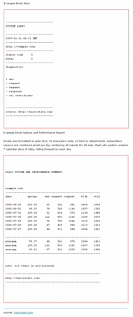 FREE WEB SITE UPTIME MONITOR SERVICE screenshot